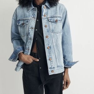 Madewell oversized trucker jacket in Kelson wash